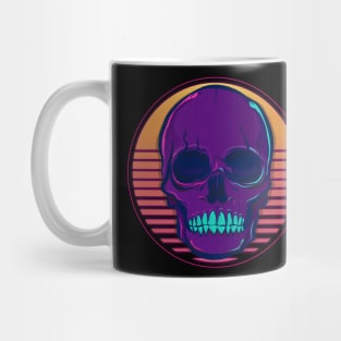 Skull Madness Synthwave Retrowave Aesthetics Mug